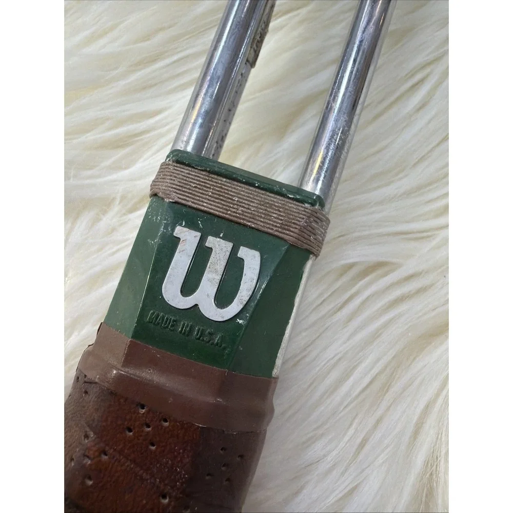 Vintage Wilson‎ Jimmy Connors C-1 Steel Tennis Racket - Made in USA Steel Shined
